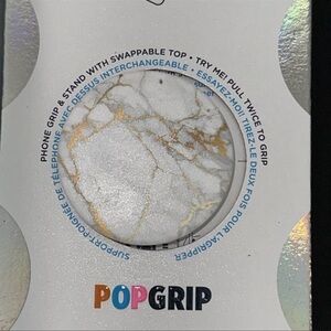 🆕 1 Popsocket PopGrip (Gold Marble)